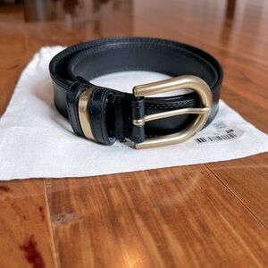 Sezane Taylor Belt / Smooth Black Heritage / Size 75